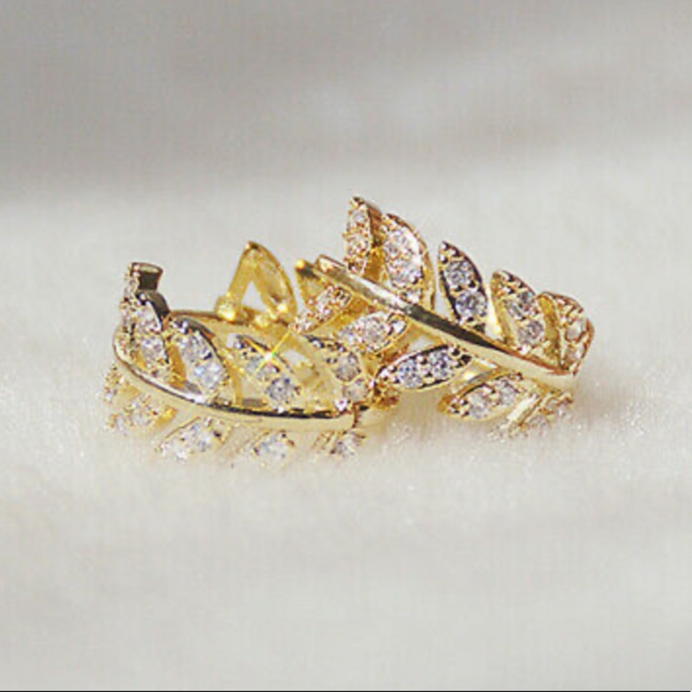 New 18k gold plated hoop earrings - Picture 4 of 6